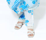 Sky Blue Floral Elegance