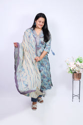 Premium mull cotton A-Line suit