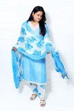Sky Blue Floral Elegance