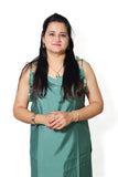 Elegant green noodle strep Kurti Palazzo