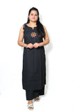 black cotton kurta palazzo