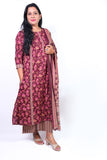 A-Line premium cotton suit with palazzo