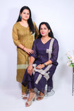 Mull cotton A-Line kurta pant