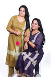 Mull cotton A-Line kurta pant