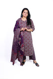 Cotton suit with palazzo