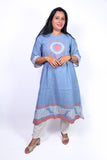 Linen cotton A-Line suit